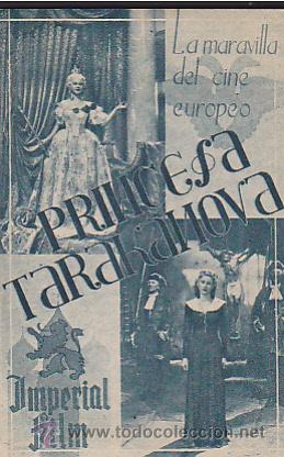 Cine: PROGRAMA DE MANO DOBLE LA PRINCESA TARAKANOVA - Foto 1