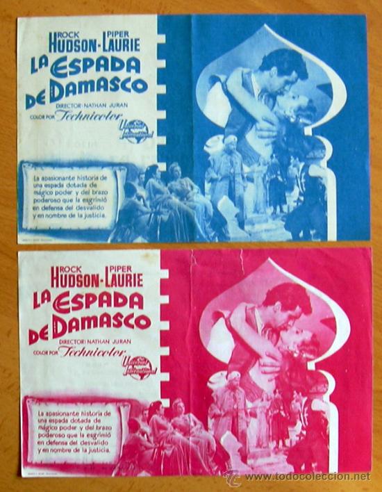 Kino: La espada de Damasco - 2 programas con diferente color de impresi&oacute;n - Con publicidad