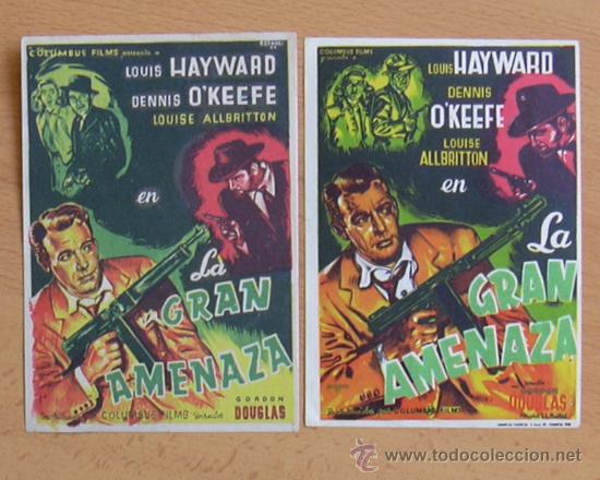 Cine: La gran amenaza - 2 programas diferentes - Con publicidad - Foto 1