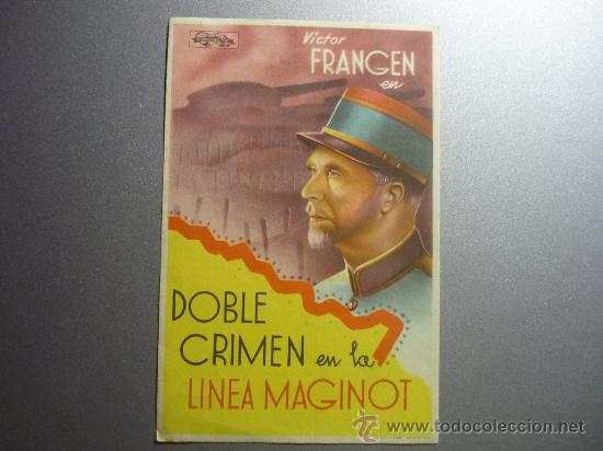 Cine: PROGRAMA CINE DOBLE CRIMEN EN LA LINEA MAGINOT - Foto 1