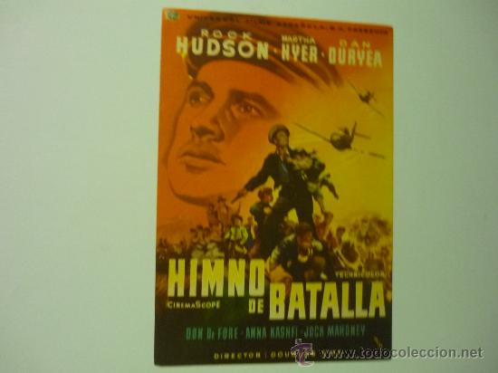 Cine: PROGRAMA CINE HIMNO DE BATALLA -ROCK HUDSON - Foto 1