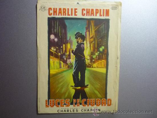 Cine: PROGRAMA CINE LUCES DE LA CIUDAD.-CHAPLIN PUBLICIDAD - Foto 1