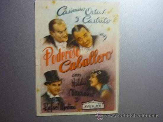 Cine: PROGRAMA CINE PODEROSO CABALLERO.-ARAJOL - Foto 1
