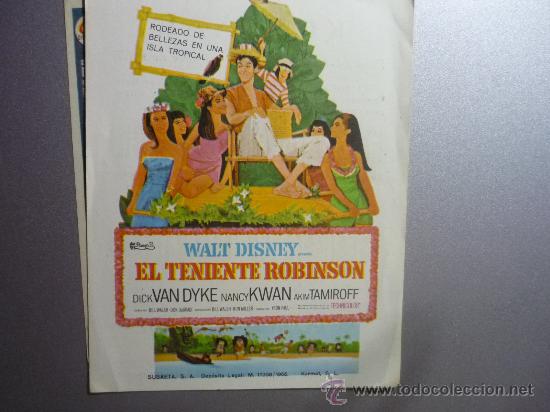 Cine: PROGRAMA CINE EL TENIENTE ROBINSON-publicidad - Foto 1
