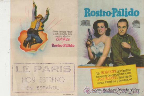 Cine: Rostro P&aacute;lido. Doble de Mercurio.  Cine Le Paris. - Foto 1