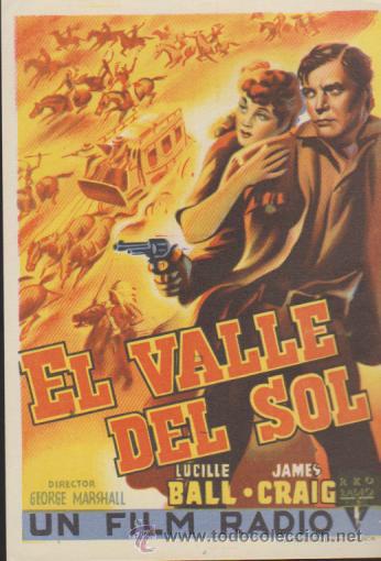 Cine: El Valle del Sol. Sencillo de Radio films.  &iexcl;IMPECABLE! - Foto 1