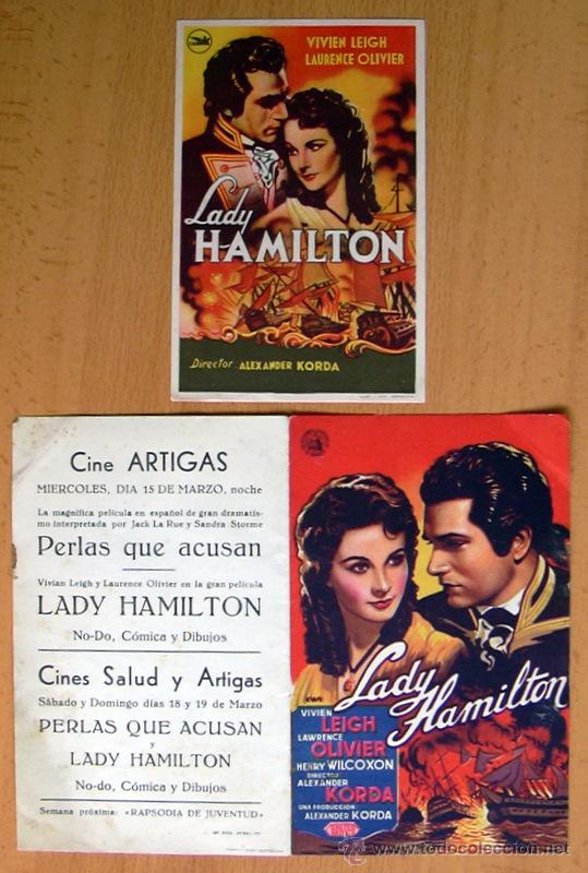 Kino: Lady Hamilton - 2 programas diferentes - Vivien Leigh, Laurence Olivier