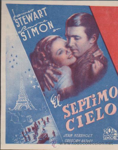 Cine: El S&eacute;ptimo Cielo. Doble 20Th Century.  Cine Mari - Le&oacute;n  1942.   &iexcl;IMPECABLE!