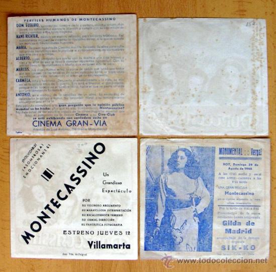 Cine: Montecassino - 4 programas de diferente distribuidora - Con publicidad - Foto 2