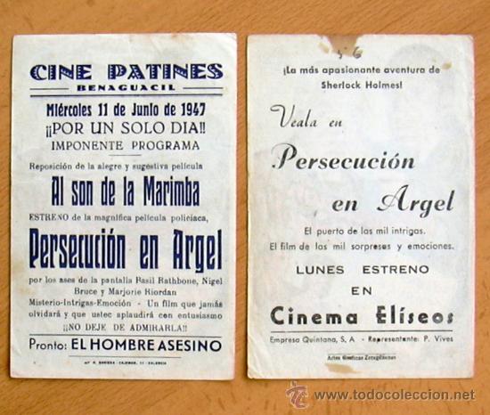 Cine: Persecuci&oacute;n en Argel - 2 programas con diferente distribuidora - Con publicidad - Foto 2
