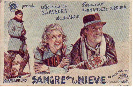 Cine: sangre en la nieve c/p - Foto 1
