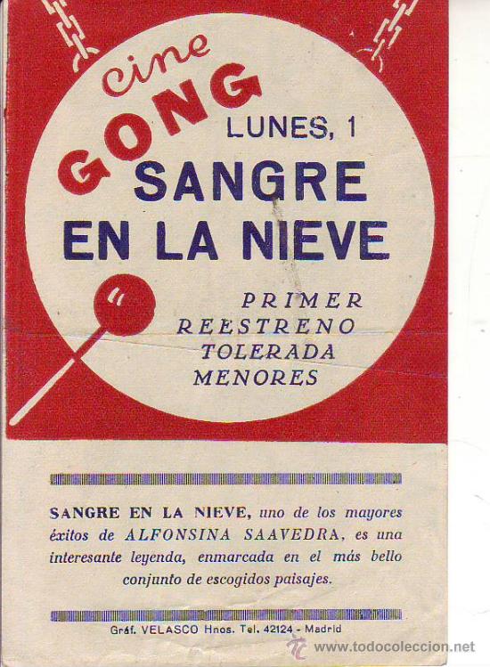Cine: sangre en la nieve c/p - Foto 2