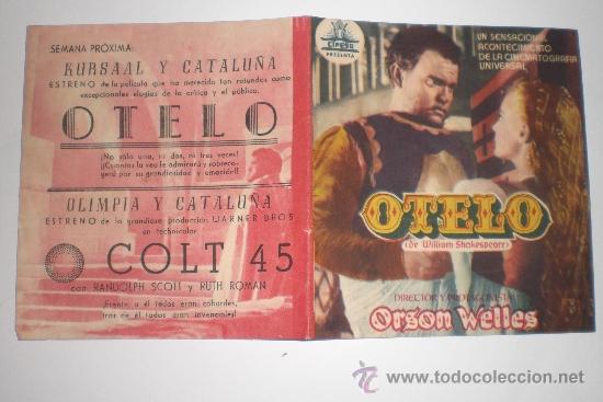 Cine: OTELO DE WILLIAM SHAKESPEARE - ORSON WELLES - Foto 1