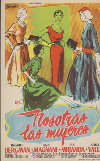  Flyers Publicitaires de films Anciens: Nosotras las mujeres. Sencillo de Filmax.