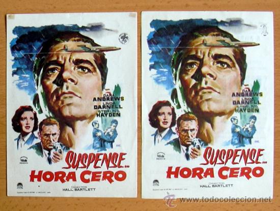 Cine: Suspense... hora cero - 2 programas con diferente distribuidora - Con publicidad - Foto 1