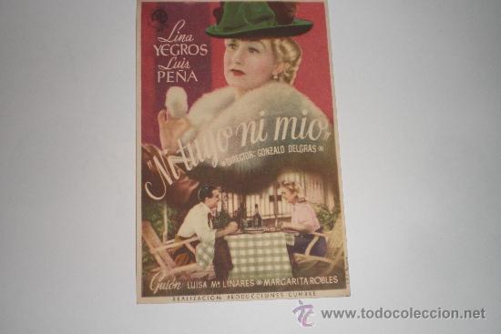 Cine: NI TUYO NI M&Iacute;O - Foto 1