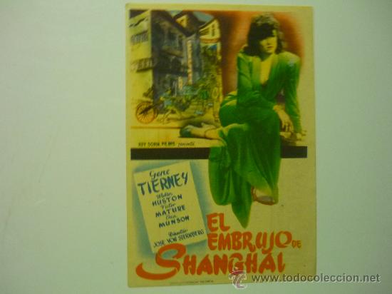 Cine: PROGRAMA CINE EL EMBRUJO DE SHANGHAI - GENE TIERNEY-publicidad - Foto 1