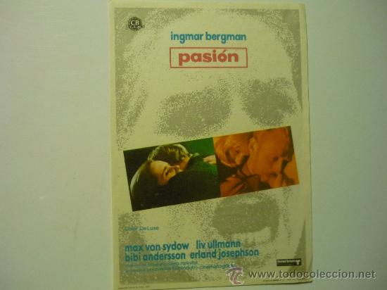 Cine: PROGRAMA CINE PASION.-INGMAR BERGMAN - Foto 1
