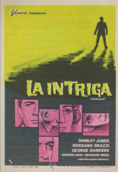  Flyers Publicitaires de films Anciens: La Intriga. Sencillo de Filmax. Teatro Concha Segura.  &iexcl;IMPECABLE!