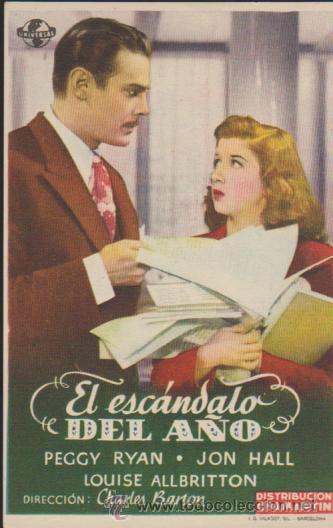 Folhetos de m&atilde;o de filmes antigos de cinema: El esc&aacute;ndalo del a&ntilde;o. Sencillo de Chamart&iacute;n. &iexcl;IMPECABLE!