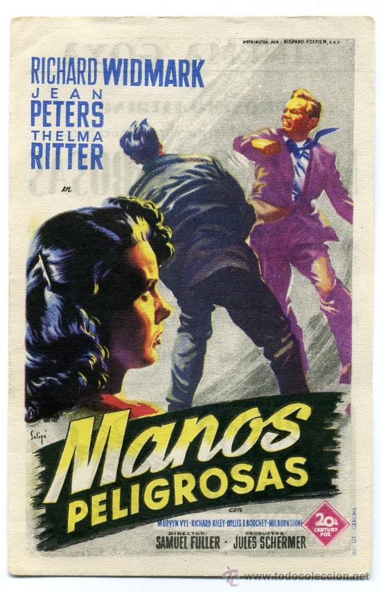 Cine: MANOS PELIGROSAS, con Richard Widmark. - Foto 1