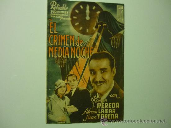 Cine: PROGRAMA CINE DOBLE EL CRIMEN DE MEDIANOCHE-publicidad - Foto 1