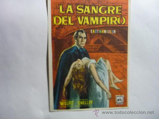 Cine: PROGRAMA CINE LA SANGRE DEL VAMPIRO -publicidad - Foto 1