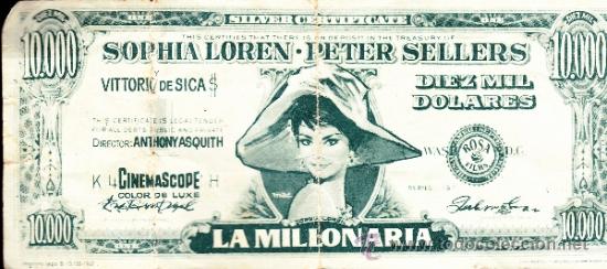 Cinema: SOPHIA LOREN--PETER SELLERS----LA MILLONARIA