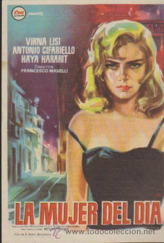 Kino: La Mujer del d&iacute;a. Sencillo de CEA.  Cine Victoria - Cass&aacute;  1958. &iexcl;IMPECABLE!