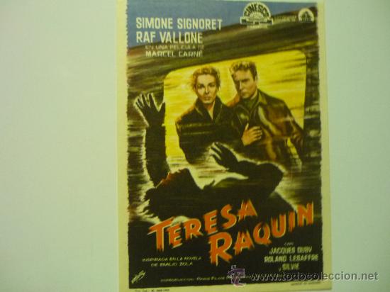 Cine: programa pelicula TERESA RAQUIN -SIMONE SIGNORET - Foto 1