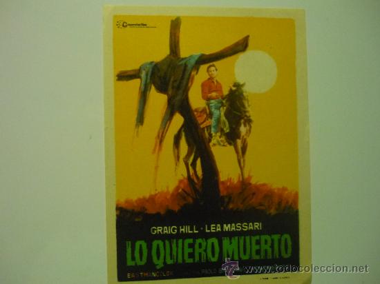 Cine: PROGRAMA CINE LO QUIERO MUERTO - Foto 1