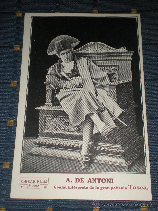 Cine: TOSCA PROGRAMA DE CINE TARJETA POSTAL ANTIGUO DE FRANCESCA BERTINI - Foto 1