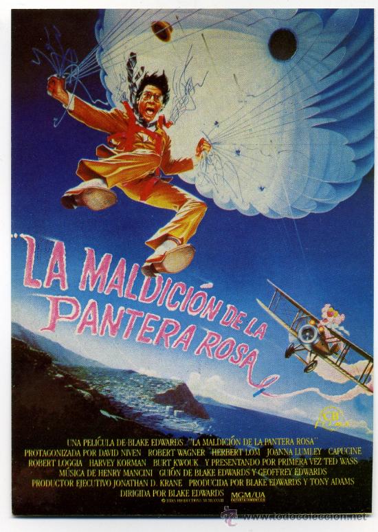 Cine: LA MALDICI&Oacute;N DE LA PANTERA ROSA, con David Niven.
