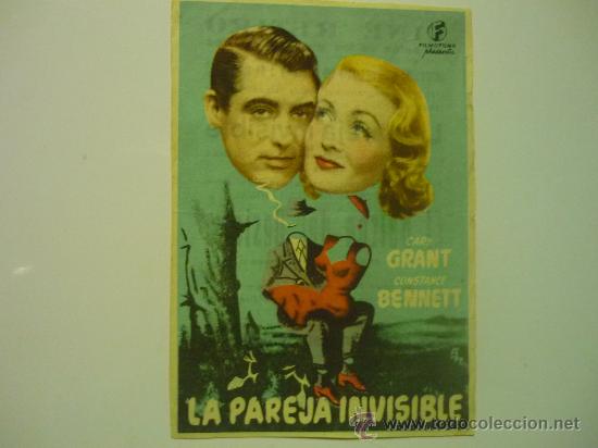 Cine: PROGRAMA CINE LA PAREJA INVISIBLE.-CARY GRANT-publicidad - Foto 1