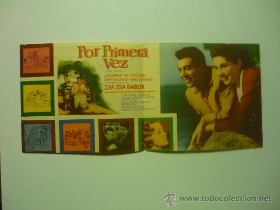 Cine: PROGRAMA CINE DOBLE POR PRIMERA VEZ,-MARIO LANZA- - Foto 1