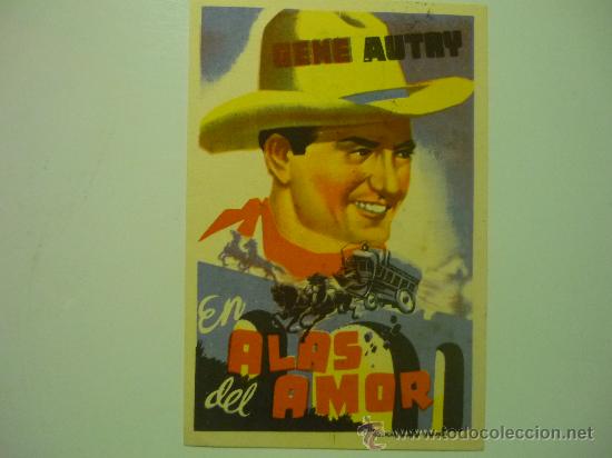 Cine: PROGRAMA CINE EN ALAS DEL AMOR - GENE AUTRY-PUBLICIDAD - Foto 1