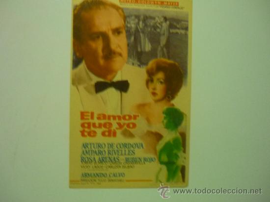 Cine: PROGRAMA CINE EL AMOR QUE YO TE DI .-AMPARO RIVELLES - Foto 1