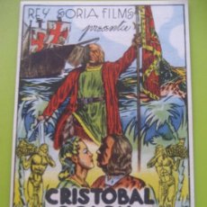 Foglietti di film di film antichi di cinema: CRISTÓBAL COLÓN. CINE SINDICATO. MONTBLANCH. TARRAGONA. . Lote 34455381