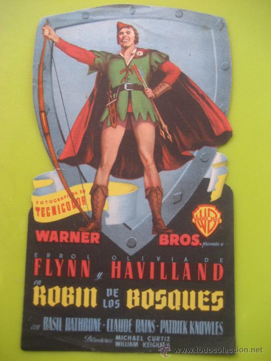 Cine: Robin de los Bosques. Folleto sin publicidad - Foto 1