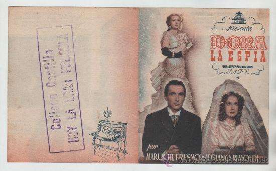 Cine: PROGRAMA DOBLE Dora la esp&iacute;a Maruchi Fresno Adriano Rimoldi - Foto 1