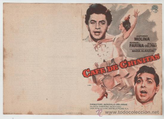 Cine: PROGRAMA DOBLE &rdquo;CAFE DE CHINITAS &rdquo; ANTONIO MOLINA Y RAFAEL FARINA - Foto 1