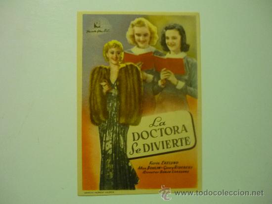 Cine: PROGRAMA CINE LA DOCTORA SE DIVIERTE - Foto 1