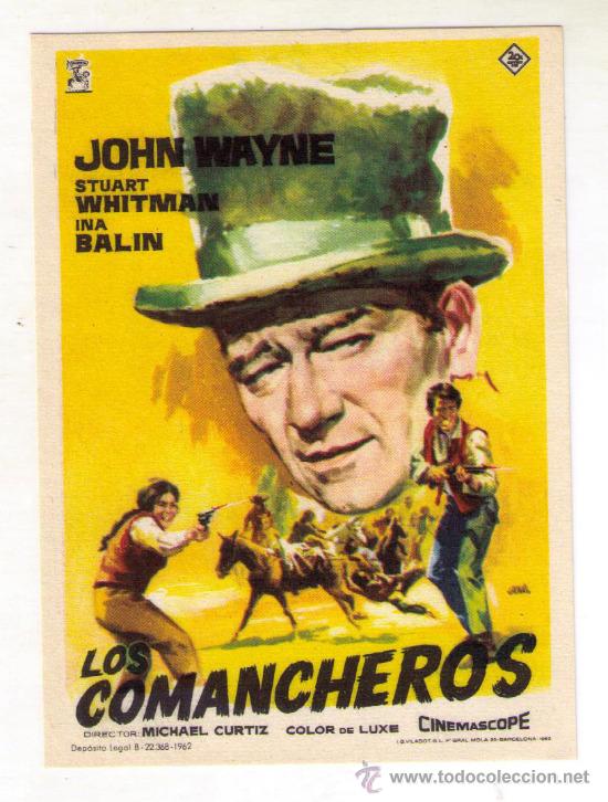 Cine: LOS COMANCHEROS - JOHN WAYNE - 1961 - SIN PUBLICIDAD - Foto 1