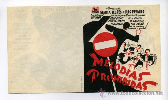 Cine: MELODIAS PROHIBIDAS, con Luis Prendes. - Foto 1