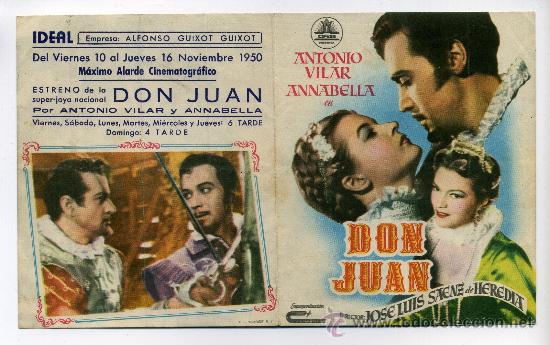 Cine: DON JUAN, con Antonio Vilar. - Foto 1