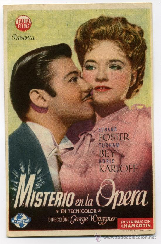Cine: MISTERIO EN LA &Oacute;PERA, con Boris Karloff. - Foto 1