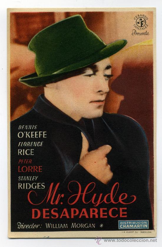 Cine: MR. HYDE DESAPARECE, con Peter Lorre. - Foto 1