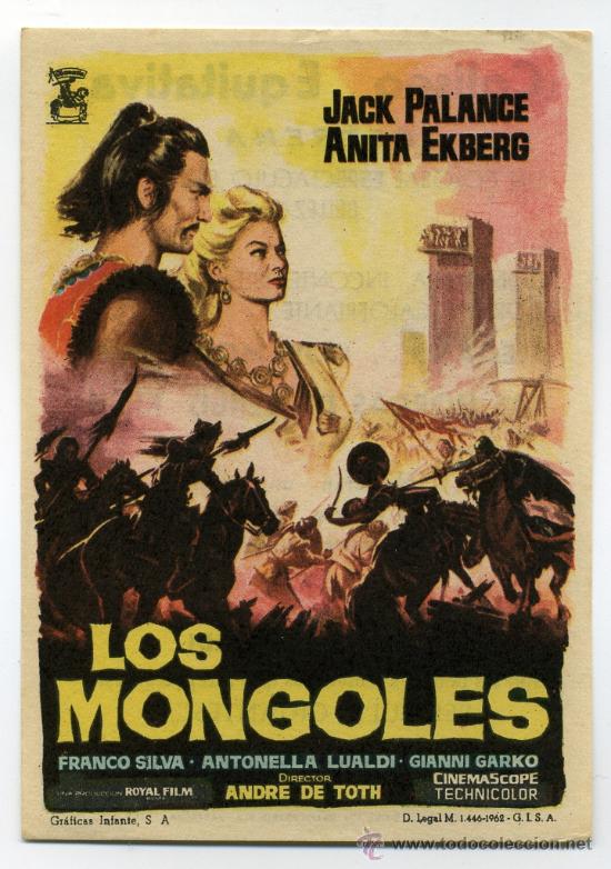 Cine: LOS MONGOLES, con Jack Palance. - Foto 1