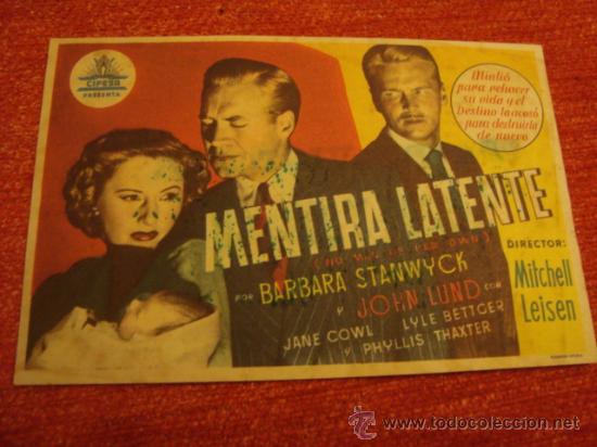 Cine: antiguo folleto de mano - Foto 1