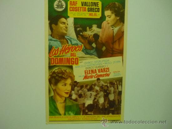 Cine: PROGRAMA CINE LOS HEROES DEL DOMINGO .- RAF VALLONE - Foto 1